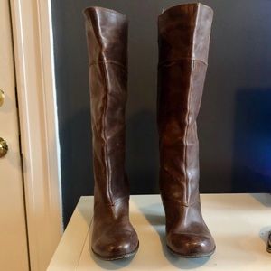 Brown B.O.C. Knee High 2.5 in Heeled Boots size 9